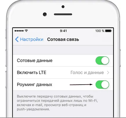 Cum de a activa sau dezactiva Internet pe iPhone - 3G și setarea 4g pentru 4, 4s, 5, 5s, 6, 6S,