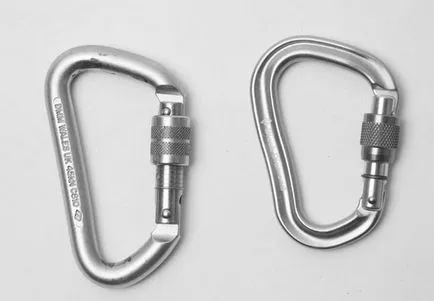 Carabiner mászásra típusú és strukturális különbségek