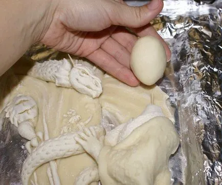 Kép só tészta és a japán sárkány - Fair Masters - kézzel készített, kézzel készített