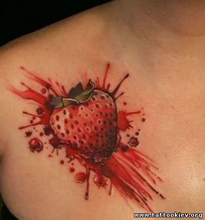 Căpșuni, căpșuni - valoare de tatuaje