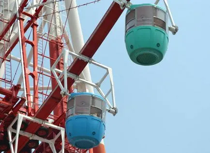 Ferris kerék Odaiba, Japán, leírás, fotó, hol van a térképen, hogyan juthat