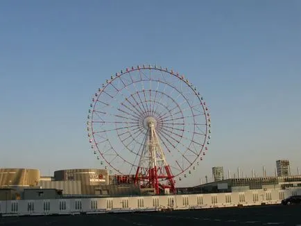 Ferris kerék Odaiba, Japán, leírás, fotó, hol van a térképen, hogyan juthat