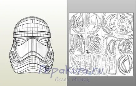 Направи stormtrooper костюм от първи ред междузвездни войни, pepakura