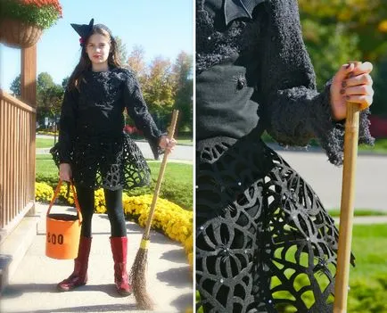 costum de vrăjitoare de Halloween cu propriile lor mâini o mulțime de idei - lucrate manual