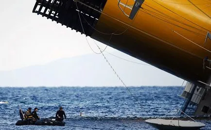 Крахът на круизен кораб Коста Конкордия, снимка новините