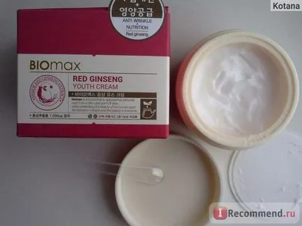 Cream welcos Biomax vörös ginzeng ifjúsági krém anti-aging kivonat a vörös ginzeng