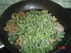 Csirke zöldbab (recept fotó)