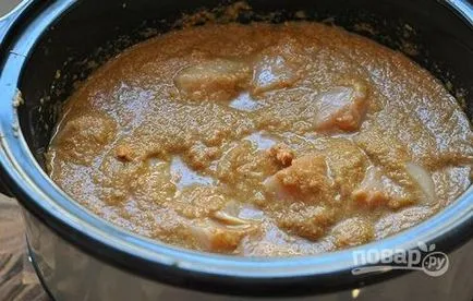 curry csirke kókusztejjel - lépésről lépésre recept fotók