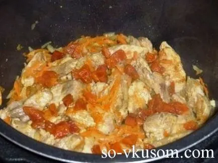 Пиле със сушени кайсии в multivarka рецепти със снимки