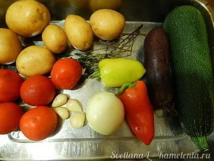 Pui la cuptor cu legume, o reteta cu o fotografie de pui la cuptor cu legume la cuptor