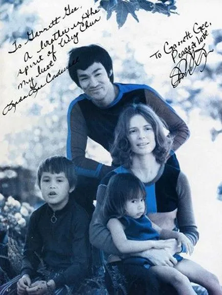 Legendás Bryus Li családi fotók a színész