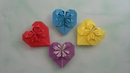 master-class pe origami, „o inimă cu o floare“