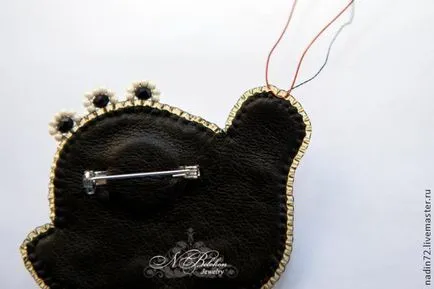 Mesterkurzus hímzett kitűző csiga - Fair Masters - kézzel készített, kézzel készített