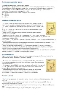 Coase pantaloni, tricouri, kombinashki