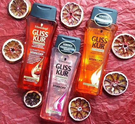 Șampon Gliss Kur elixir de transformare magică a părului