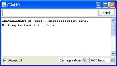 card SD și Arduino modulul