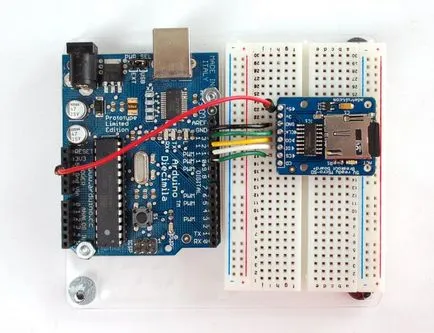 card SD și Arduino modulul