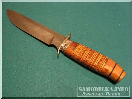Съставяне ножа дръжка от брезова кора с ръцете си