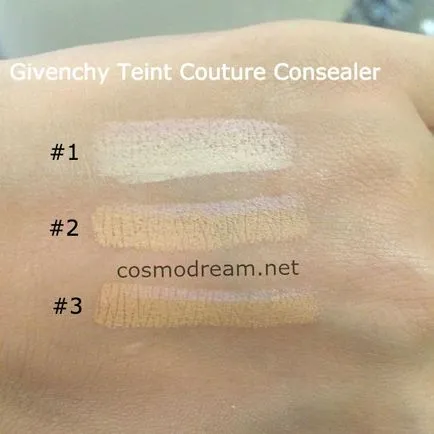 Új rejtegető Givenchy Teint Couture rejtegető Swatch, cosmodream