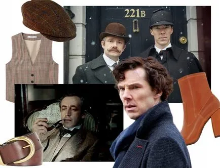 Dress up cum ar fi stilul Sherlock Holmes Sherlock Holmes pentru fete (foto)