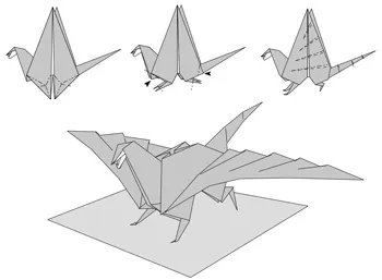 Origami dragon din module, circuite pentru a construi cu propriile mâini pentru a