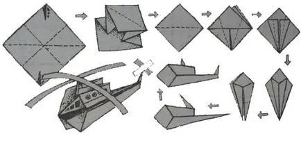 Origami modul de a face elicopter - cum să faci o aeronavă de departe-zboară de hârtie