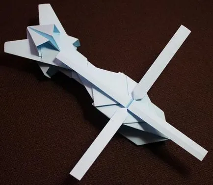 Origami hogyan lehet a helikopter - hogyan lehet egy távoli repülő repülőgép papír