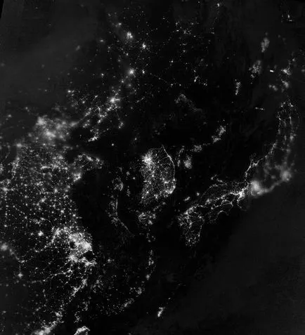 Night Lights земята се вижда от космоса черен мрамор 2012