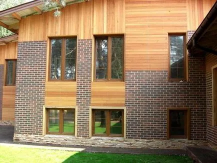 Befejező fa ház homlokzata - mint díszíteni a homlokzat és a tervező választani - könnyű üzlet