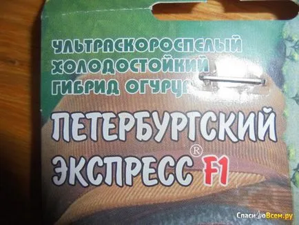 Tekintse át a magokat uborka Biotechnika - Szentpétervár expressz f1 fagyott ember és az uborka