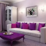 tapet violet în camera de zi Design armonios de camere pentru persoane creative (65 poze)