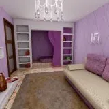 tapet violet în camera de zi Design armonios de camere pentru persoane creative (65 poze)