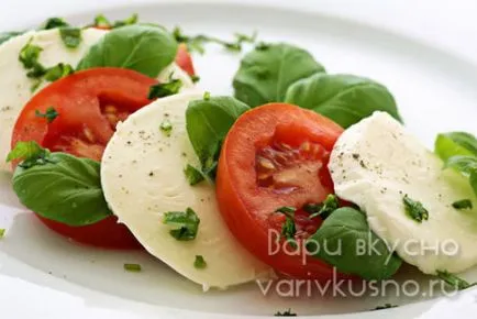 Salata Caprese italiană corectă cu toate subtilitățile