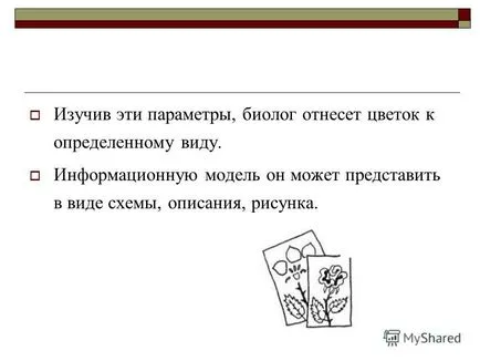 Представяне на информация за примери на модели на обекти