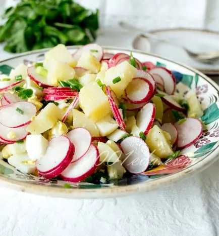 Recept burgonya saláta retekkel - friss saláták 1001 étel