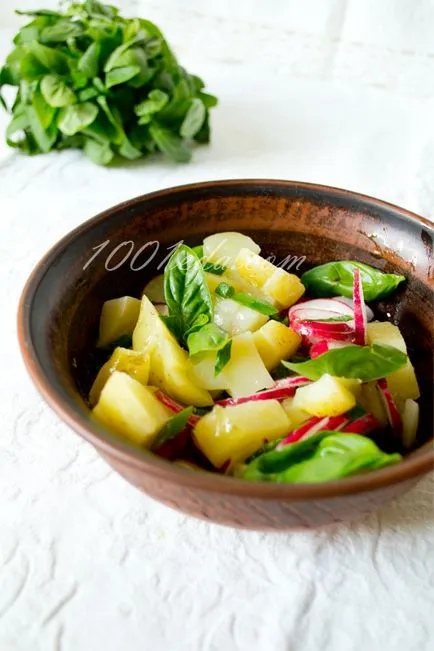 Recept burgonya saláta retekkel - friss saláták 1001 étel