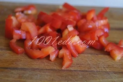 Recept egy finom burgonyával zöldséget és húst - meleg ételek 1001 étel