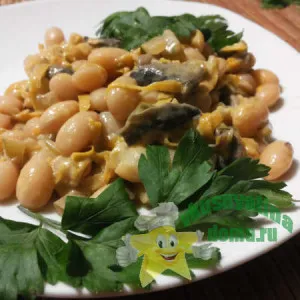 Bean салата с гъби рецепта със снимка, кулинарен блог - вкусен домашен