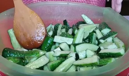 salata de castraveti în timpul iernii