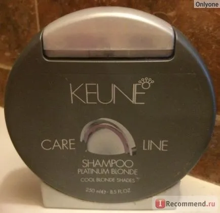 Șampon Keune blond platinat sampon - «numai - blondele platina - (compozitie foto)