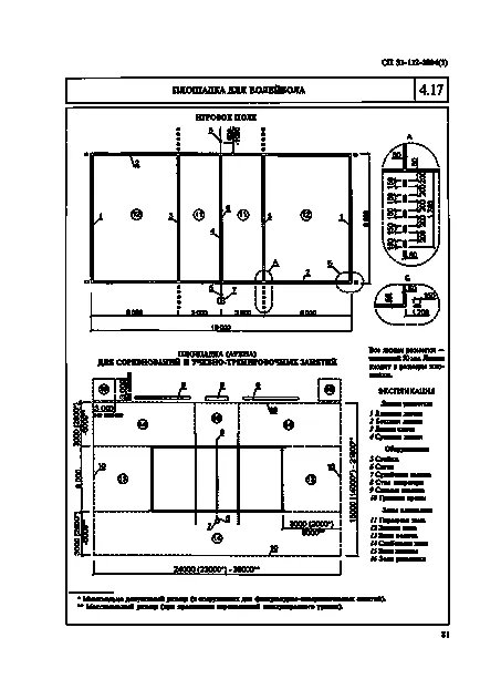 cremalieră Grid și pe terenul de volei