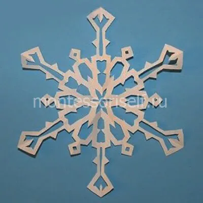 Снежинки от Отвор схема хартия