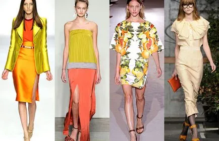 Combinația de rochie de culoare galbenă, muștar, piersici și nisip culori, studio de imagine, bej
