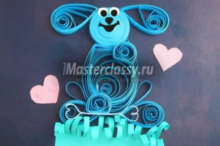 Câine în tehnicile quilling