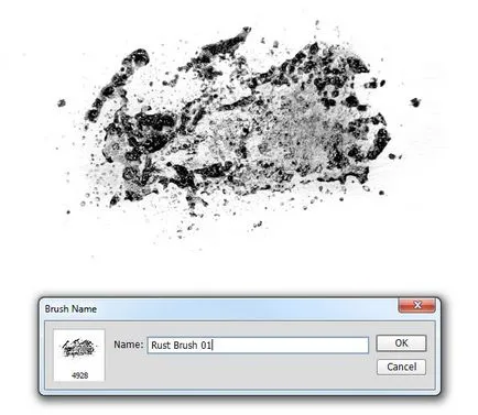 Създаване на ръжда четка в програмата Photoshop