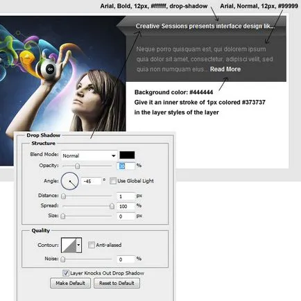 Készítsen kiváló minőségű témát a blog az Adobe Photoshop