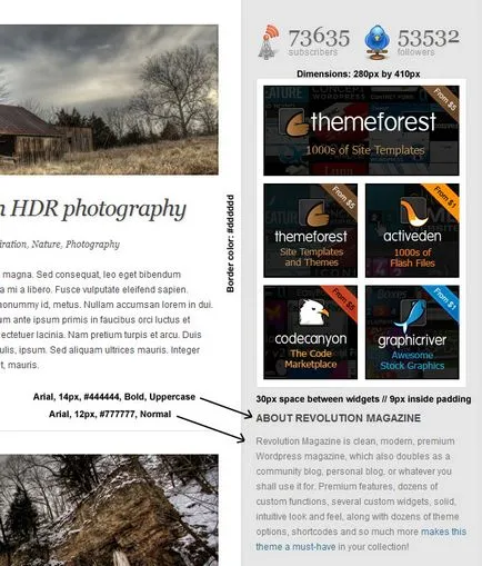 Készítsen kiváló minőségű témát a blog az Adobe Photoshop