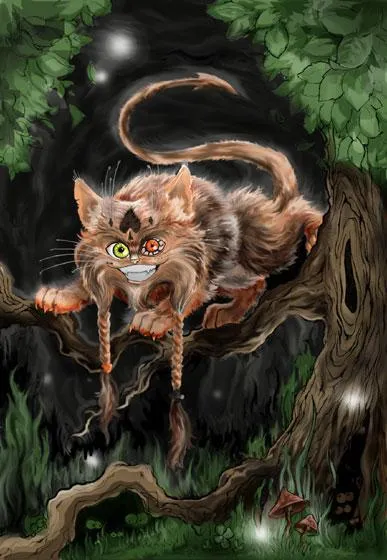 Cheshire Cat in grafikus művészek - mesterek Fair - kézzel készített, kézzel készített