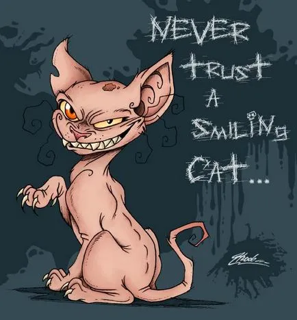 Cheshire Cat in grafikus művészek - mesterek Fair - kézzel készített, kézzel készített