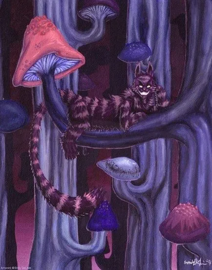 Cheshire Cat in grafikus művészek - mesterek Fair - kézzel készített, kézzel készített